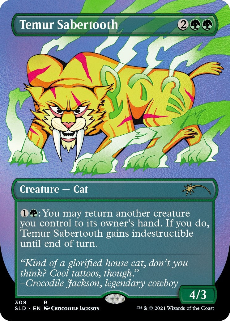 Image for Temur Sabertooth (Foil Etched) (308) - Magic: The Gathering