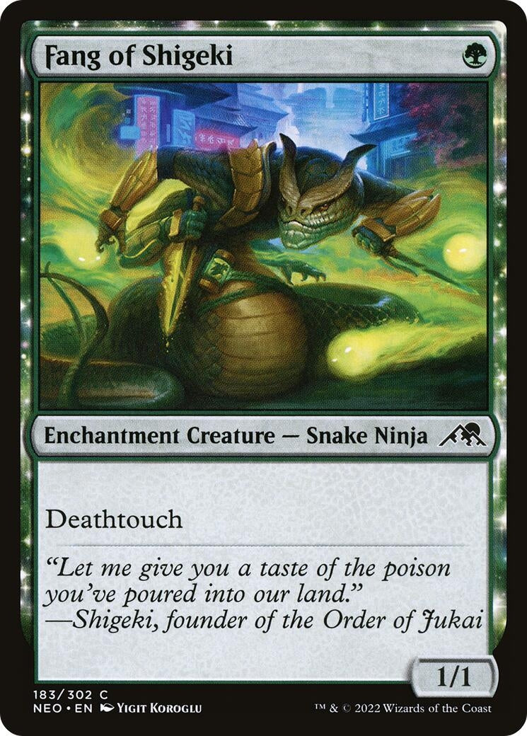 Image for Fang of Shigeki (183) - Magic: The Gathering