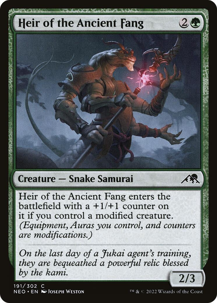Image for Heir of the Ancient Fang (191) - Magic: The Gathering
