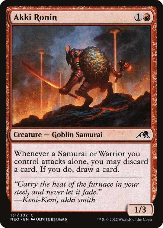 Image for Akki Ronin (131) (NEO) - Magic: The Gathering