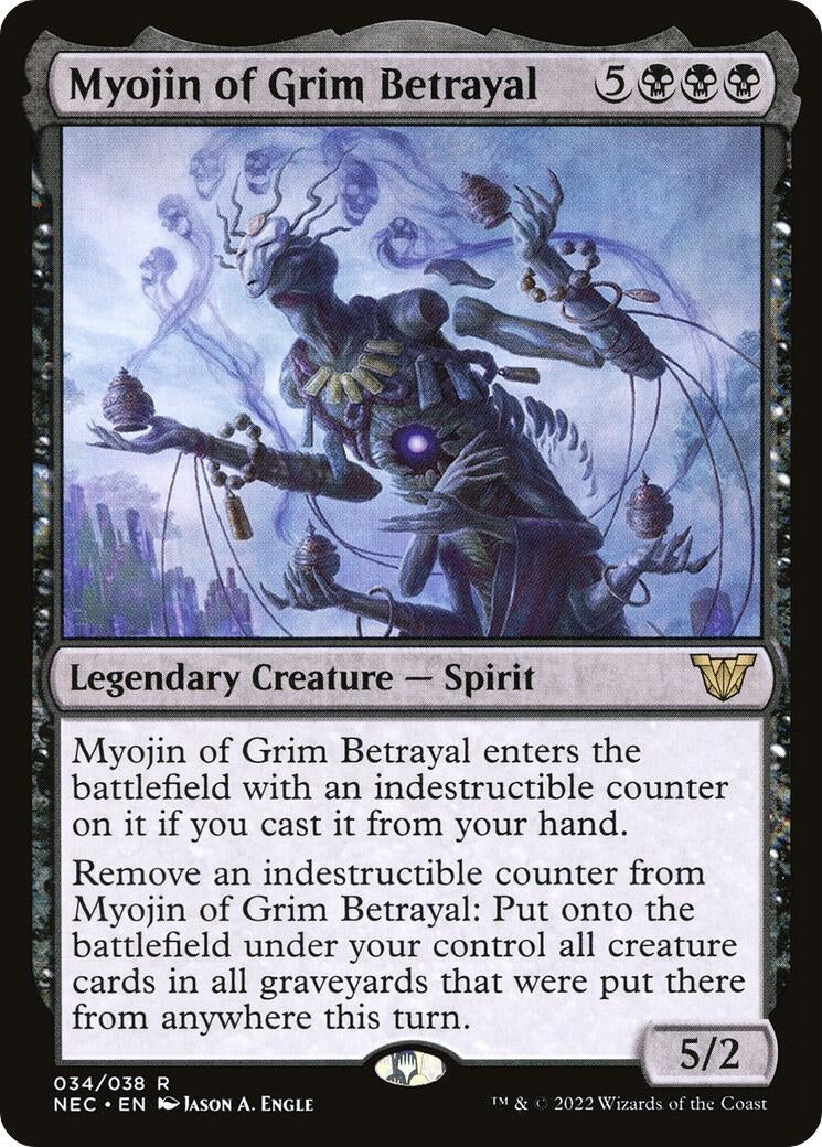 Image for Myojin of Grim Betrayal (34) (NEC) - Magic: The Gathering