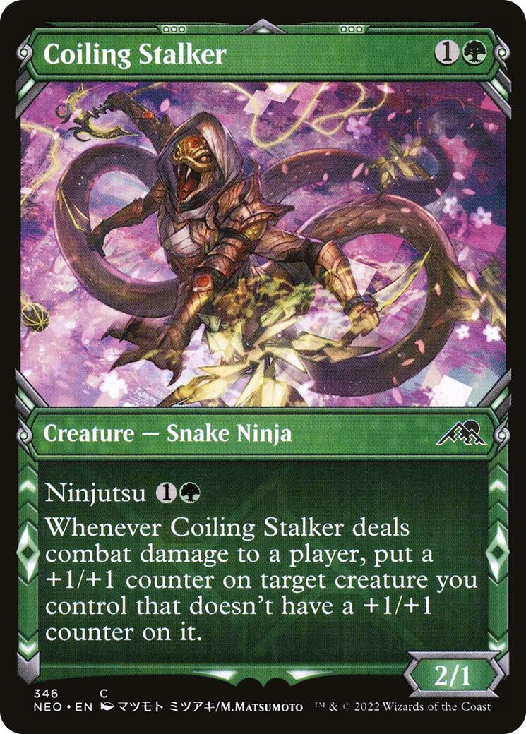 Image for Coiling Stalker (Showcase) (346) (NEO) - Magic: The Gathering