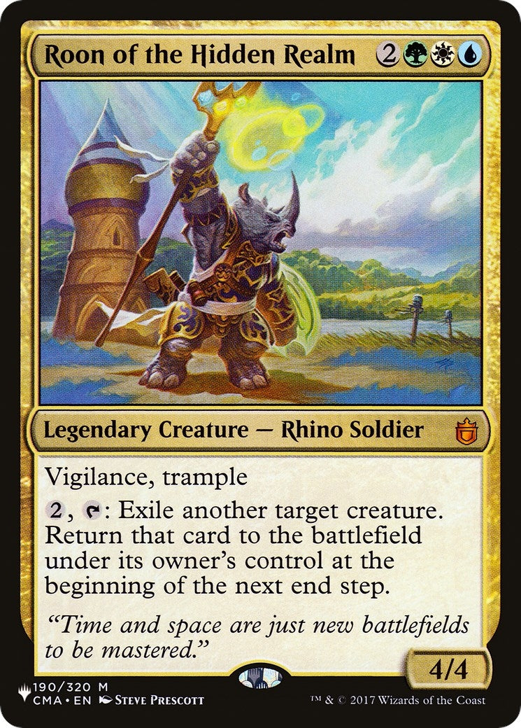 Image for Roon of the Hidden Realm (190/320) (LIST) - Magic: The Gathering