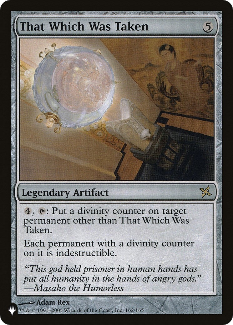 Image for That Which Was Taken (162/165) (LIST) - Magic: The Gathering