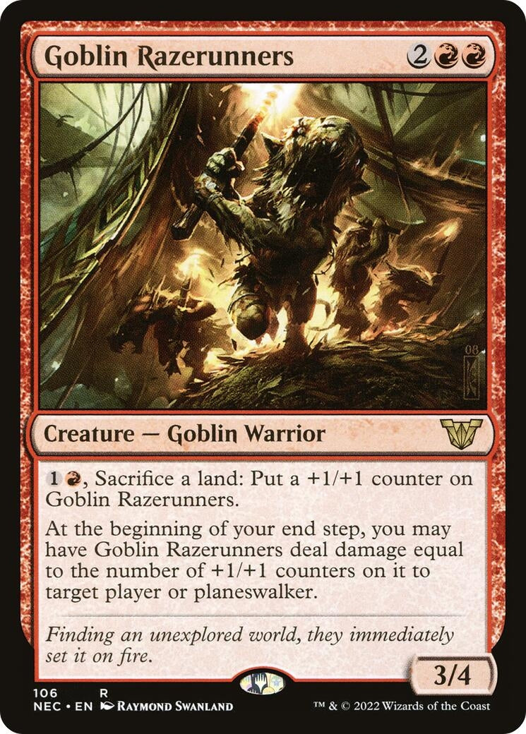 Image for Goblin Razerunners (106) (NEC) - Magic: The Gathering