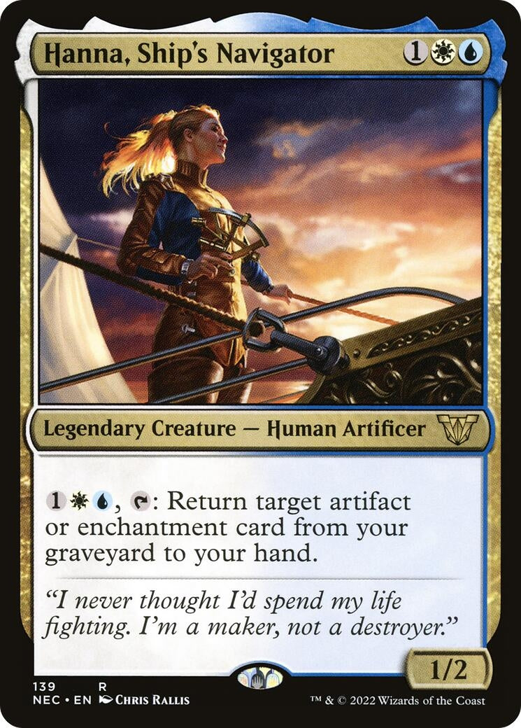 Image for Hanna, Ship's Navigator (139) (NEC) - Magic: The Gathering