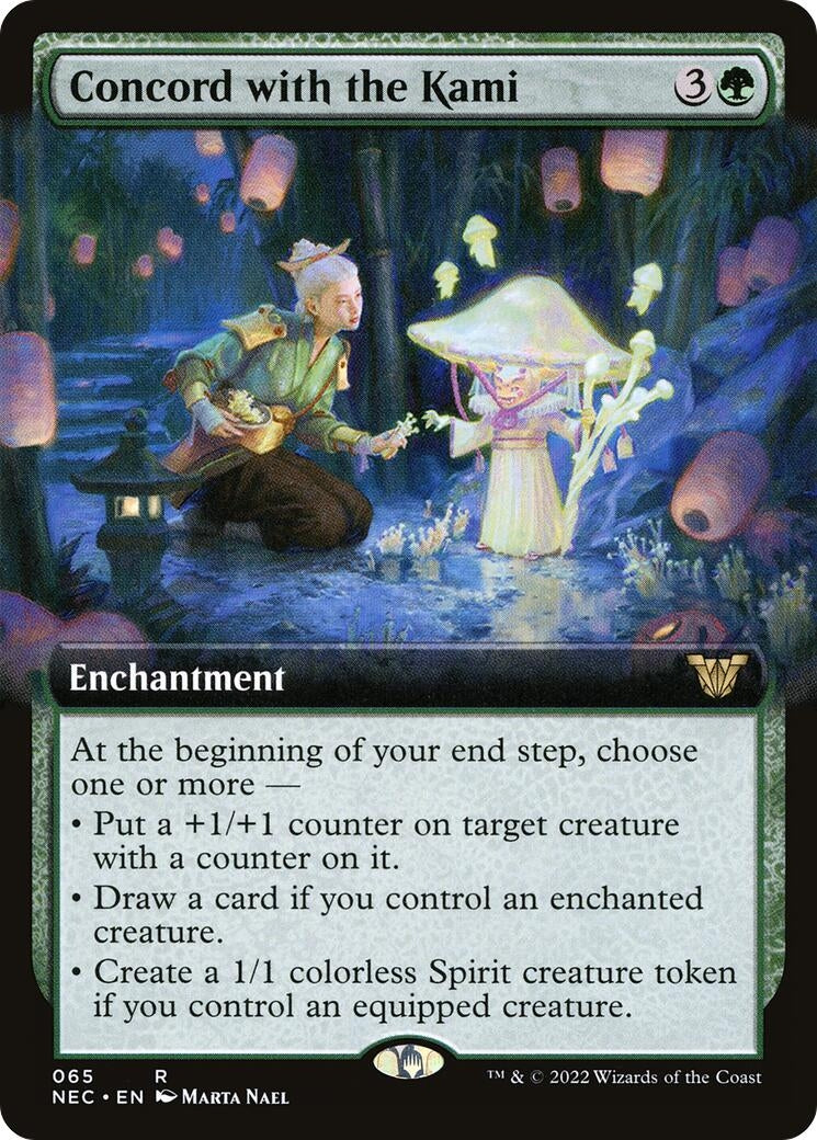 Image for Concord with the Kami (Extended Art) (65) - Magic: The Gathering
