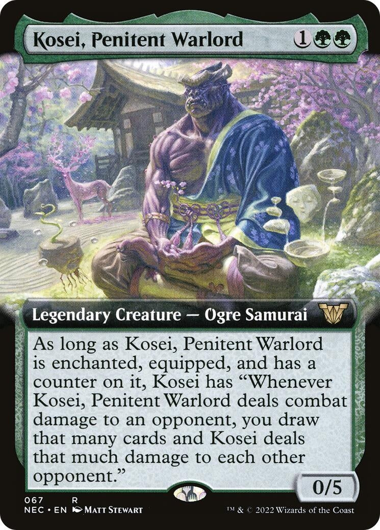 Image for Kosei, Penitent Warlord (Extended Art) (67) - Magic: The Gathering