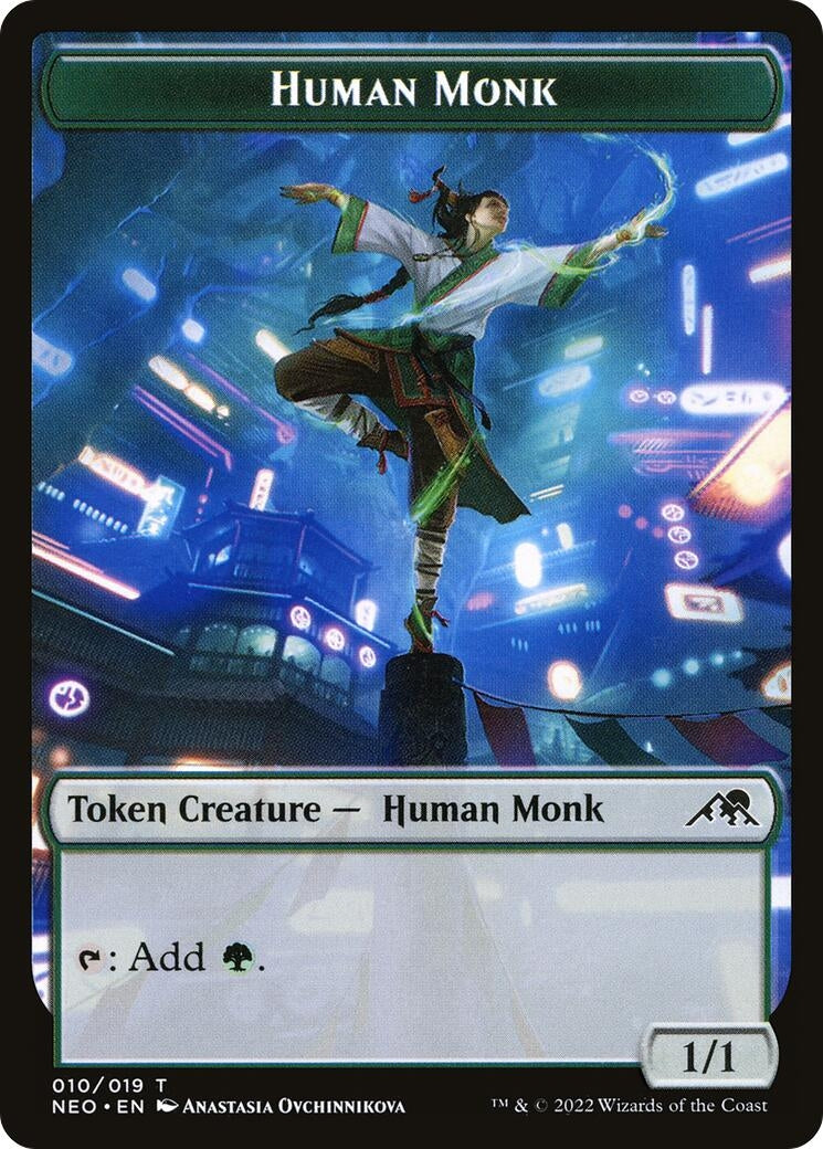 Image for Human Monk Token (10) - Magic: The Gathering