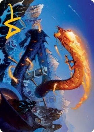 Image for Atsushi, the Blazing Sky Art Card (10/81) (Gold-Stamped Signature) (10) (ASNEO) - Magic: The Gathering