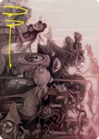 Image for March of Burgeoning Life Art Card (Gold-Stamped Signature) (29) (ASNEO) - Magic: The Gathering