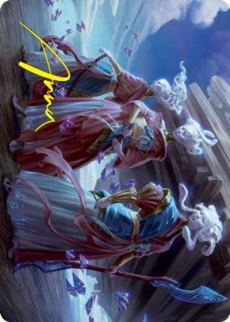 Image for Guardians of Oboro Art Card (Gold-Stamped Signature) (30) (ASNEO) - Magic: The Gathering