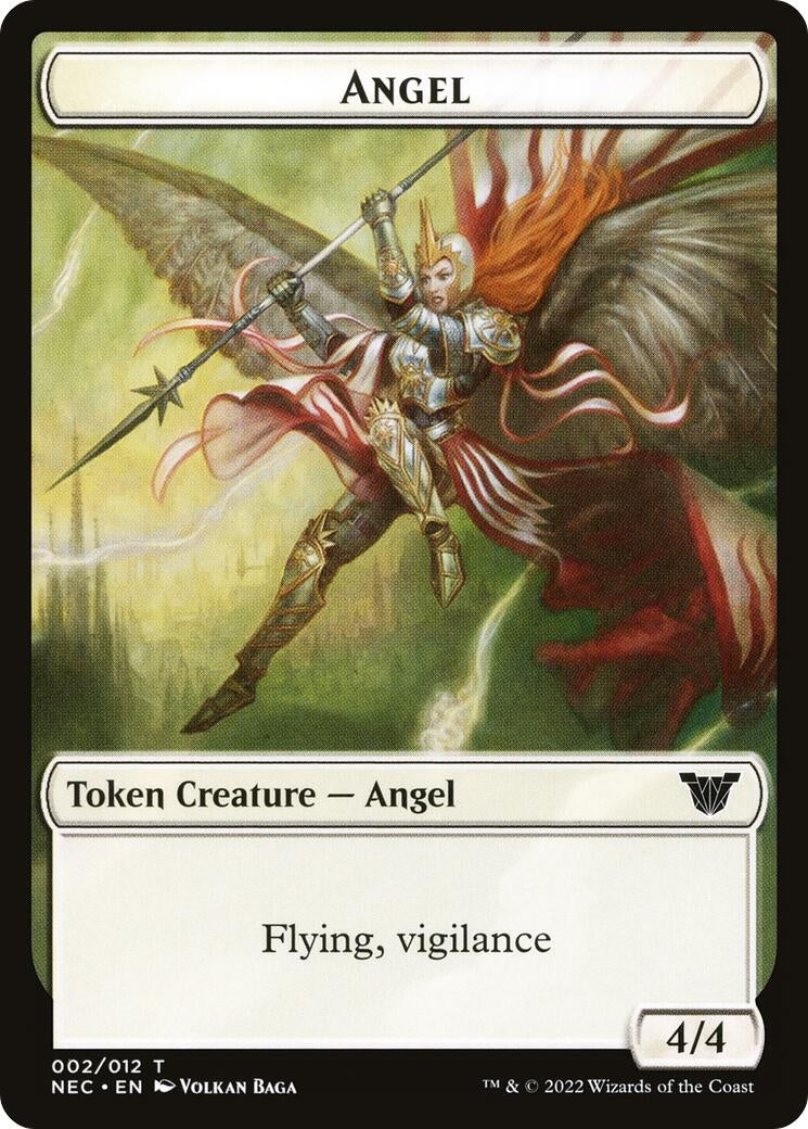 Image for Angel // Elephant Double-Sided Token (2 // 8) (NEC) - Magic: The Gathering