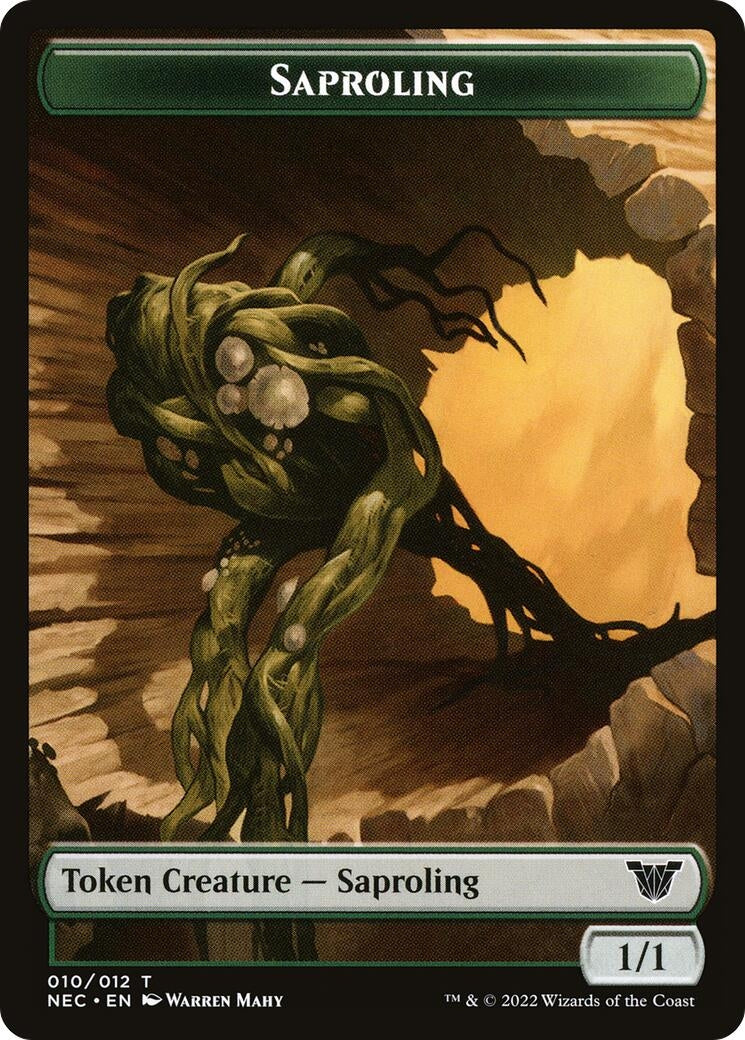 Image for Saproling // Spirit (002) Double-Sided Token (10 // 2) (NEC) - Magic: The Gathering