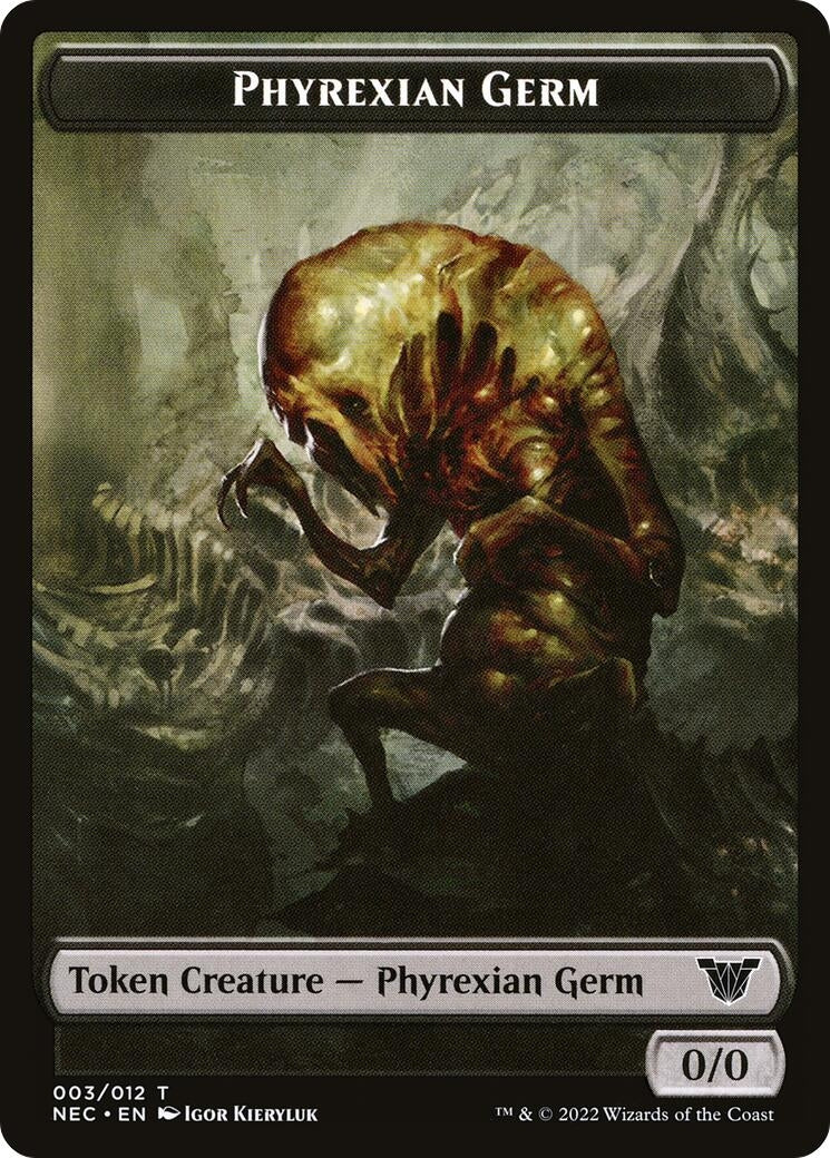 Image for Phyrexian Germ // Spirit (002) Double-Sided Token (3 // 2) (NEC) - Magic: The Gathering
