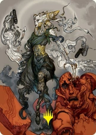 Image for Tamiyo, Compleated Sage Art Card (Gold-Stamped Signature) (76) (ASNEO) - Magic: The Gathering