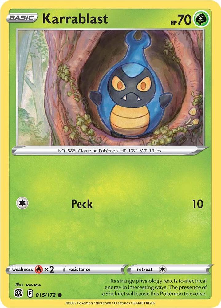 Image for Karrablast (015/172) (SWSH09) - Pokemon
