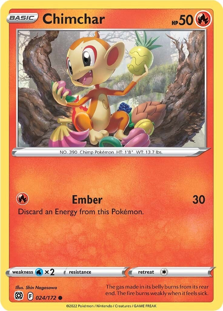 Image for Chimchar (024/172) (SWSH09) - Pokemon