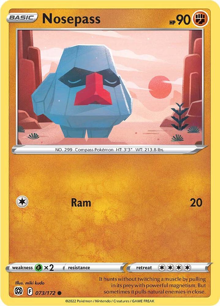 Image for Nosepass (073/172) (SWSH09) - Pokemon