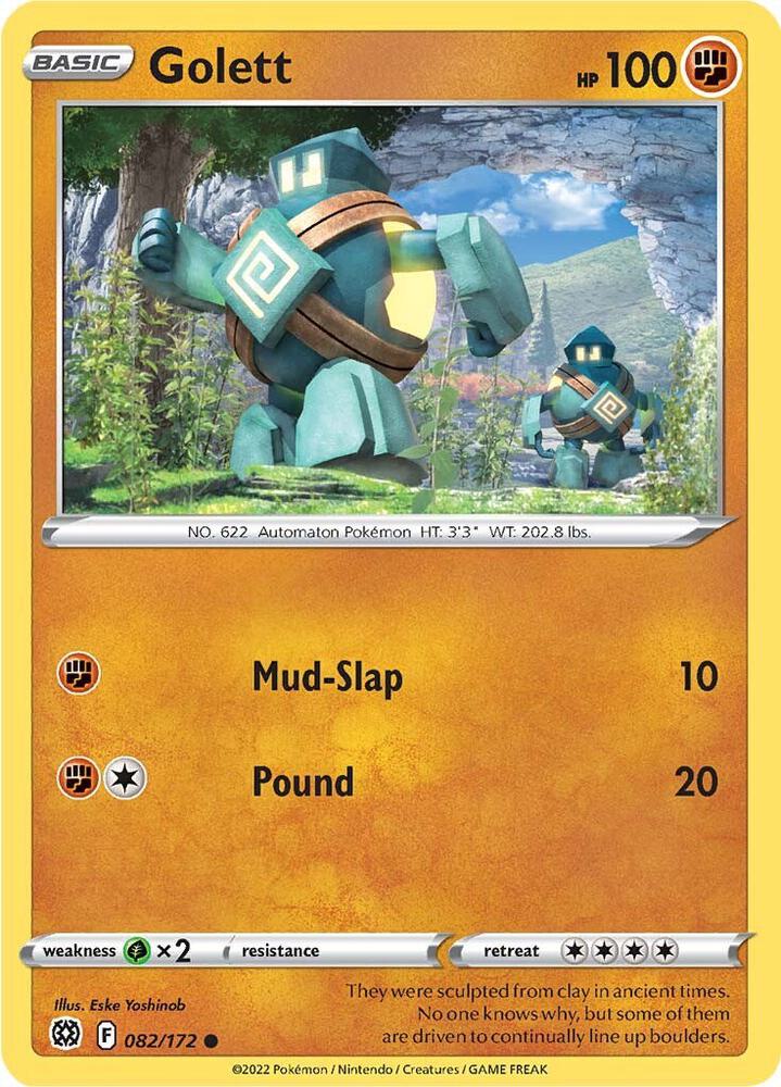 Image for Golett (082/172) (SWSH09) - Pokemon