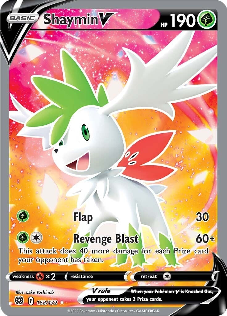 Image for Shaymin V (Full Art) (152/172) (SWSH09) - Pokemon