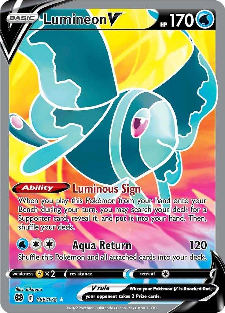 Image for Lumineon V (Full Art) (155/172) (SWSH09) - Pokemon