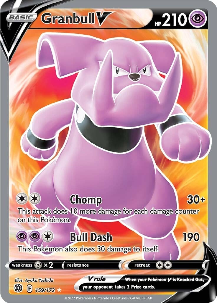 Image for Granbull V (Full Art) (159/172) (SWSH09) - Pokemon