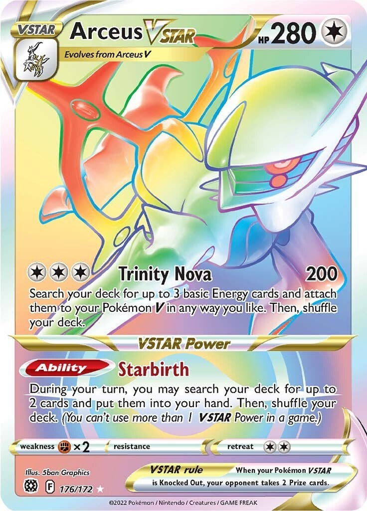 Image for Arceus VSTAR (Secret) (176) (176/172) (SWSH09) - Pokemon