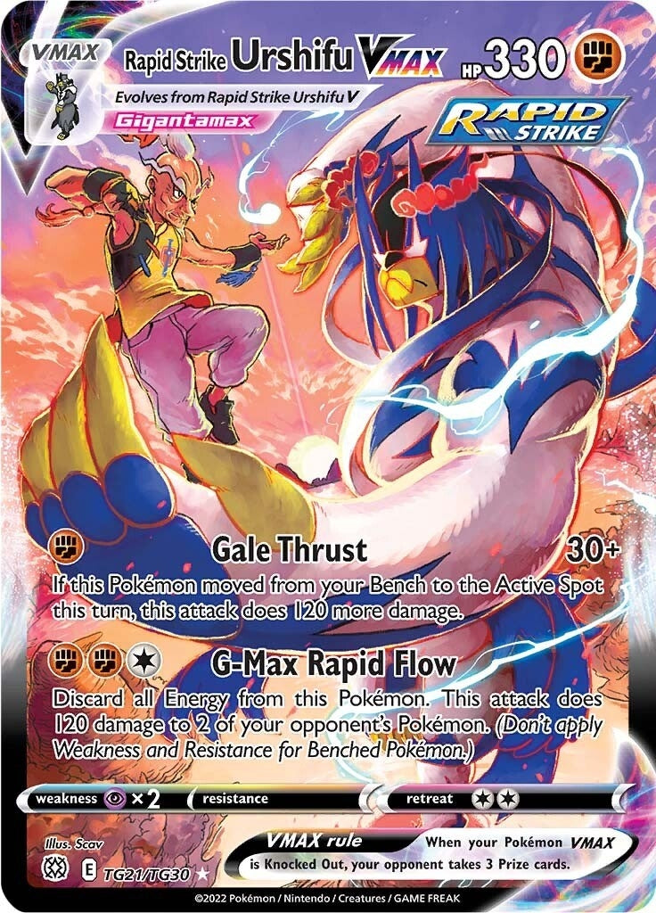 Image for Rapid Strike Urshifu VMAX (TG21/TG30) (SWSH09:TG) - Pokemon