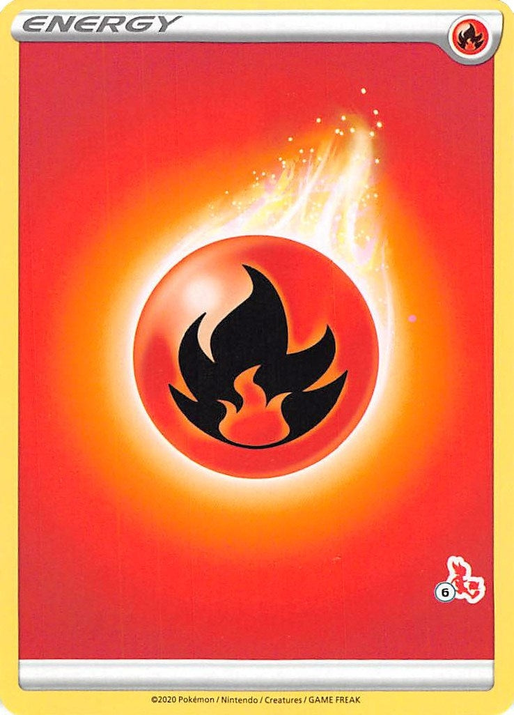 Image for Fire Energy (#6 Cinderace Stamped) (BA22) - Pokemon