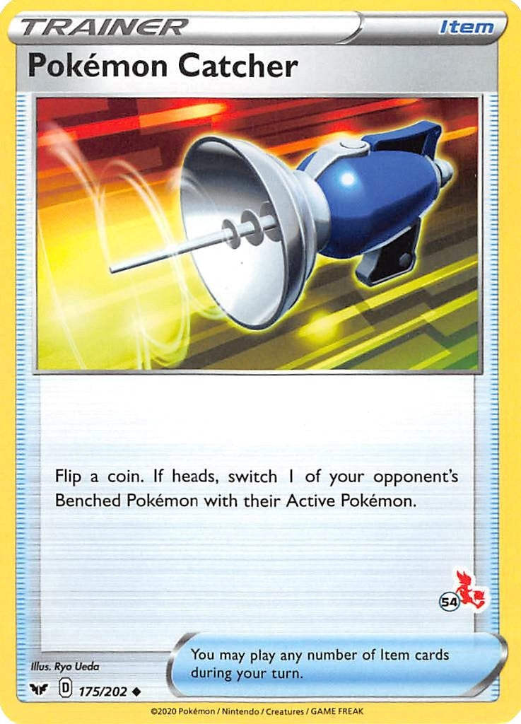 Image for Pokemon Catcher - 175/202 (#54 Cinderace Stamped) (175/202) (BA22) - Pokemon