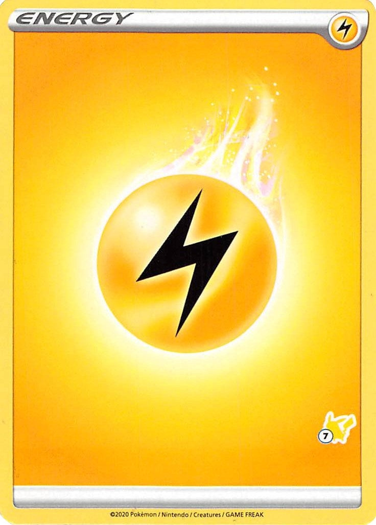 Image for Lightning Energy (#7 Pikachu Stamped) (BA22) - Pokemon