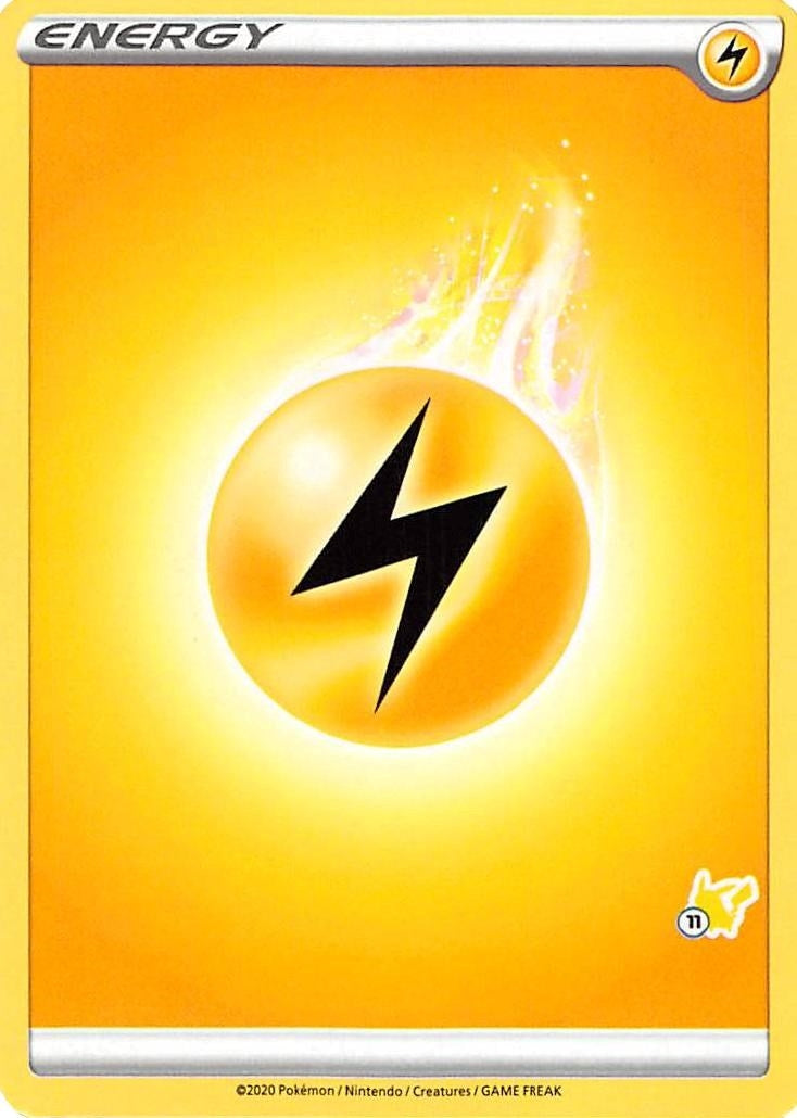 Image for Lightning Energy (#11 Pikachu Stamped) (BA22) - Pokemon