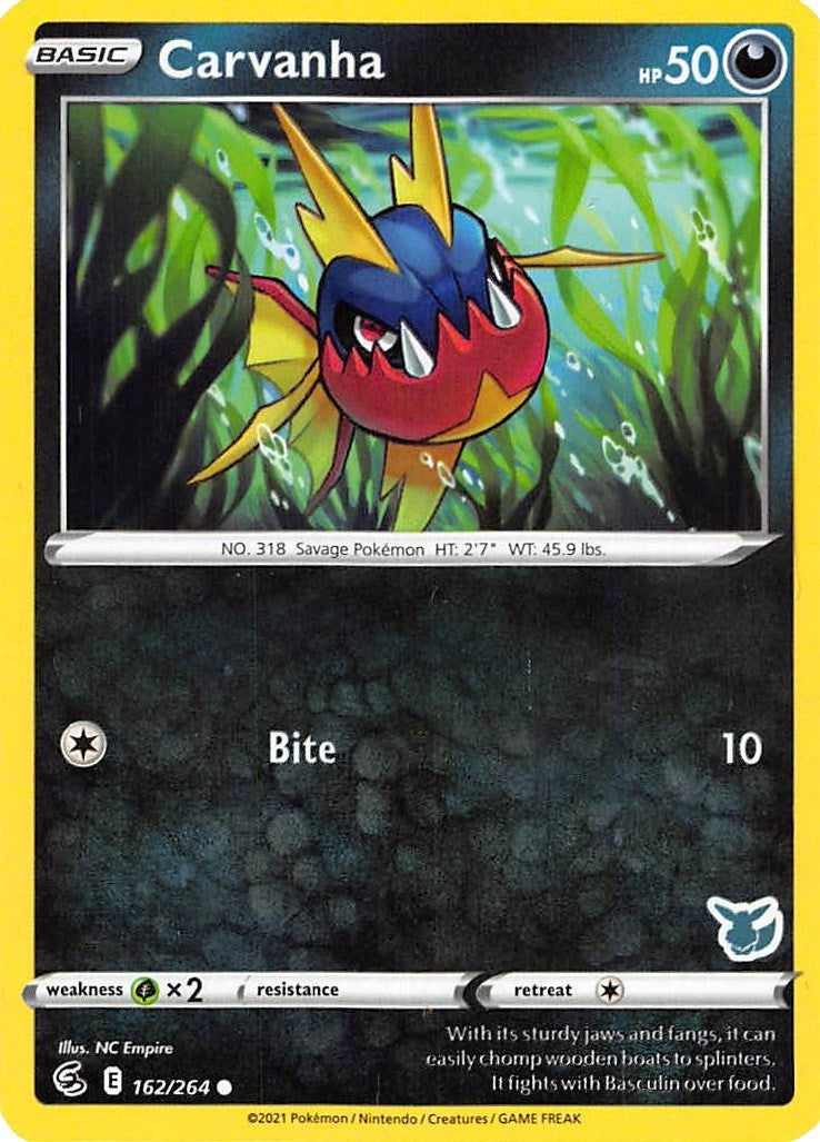 Image for Carvanha - 162/264 (Eevee Stamped) (162/264) (BA22) - Pokemon