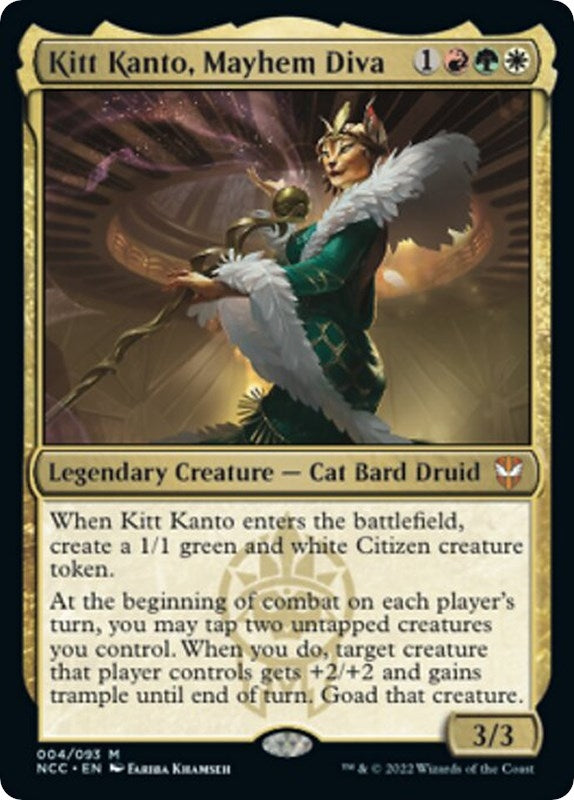 Image for Kitt Kanto, Mayhem Diva (4) (NCC) - Magic: The Gathering