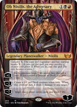 Image for Ob Nixilis, the Adversary (Borderless) (284) (SNC) - Magic: The Gathering