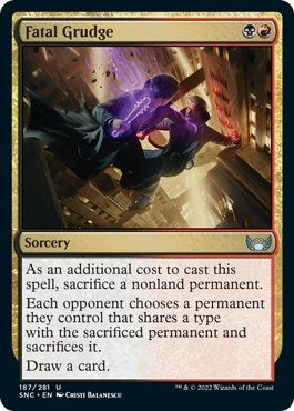 Image for Fatal Grudge (187) - Magic: The Gathering