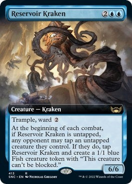 Image for Reservoir Kraken (Extended Art) (413) (SNC) - Magic: The Gathering