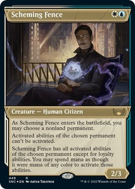 Image for Scheming Fence (Showcase) (Foil Etched) (449) - Magic: The Gathering
