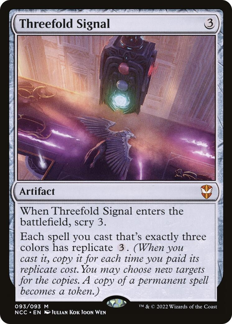Image for Threefold Signal (93) (NCC) - Magic: The Gathering