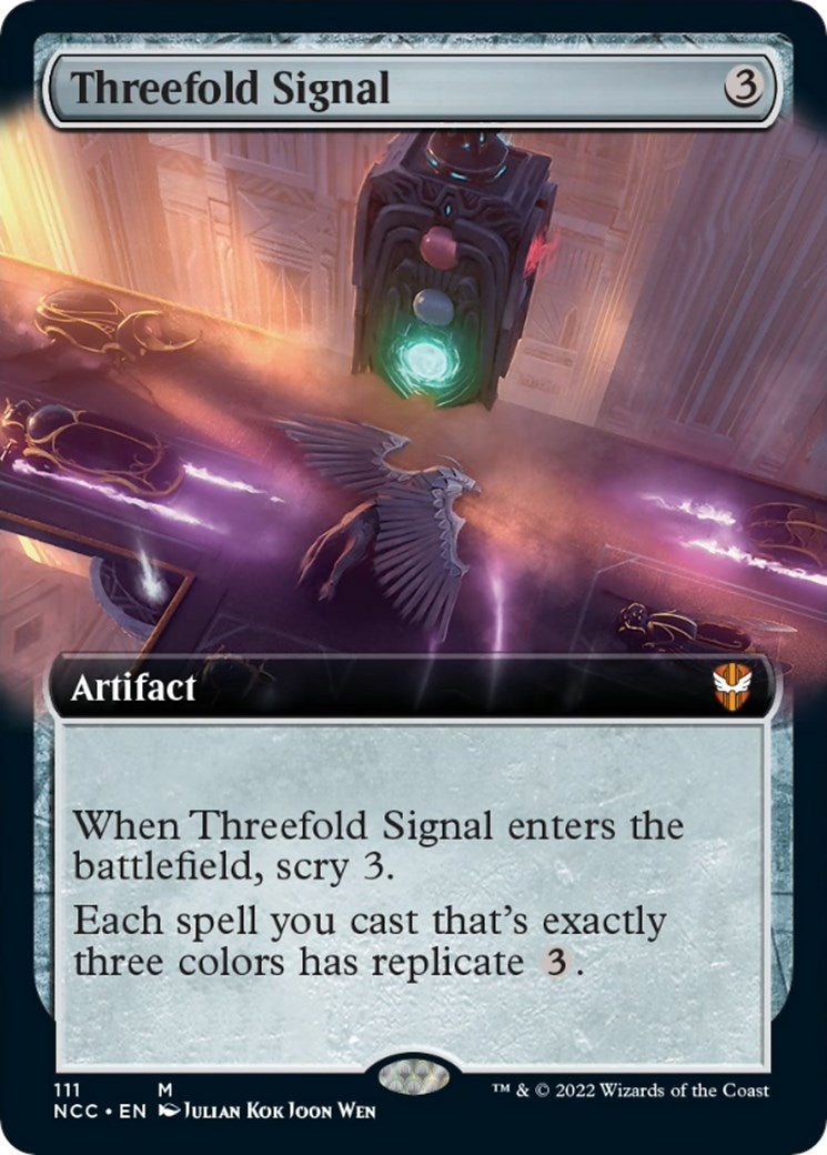 Image for Threefold Signal (Extended Art) (111) (NCC) - Magic: The Gathering