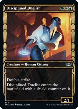 Image for Disciplined Duelist (Gilded Foil) (369) (SNC) - Magic: The Gathering