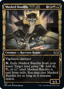 Image for Masked Bandits (Gilded Foil) (384) - Magic: The Gathering