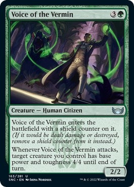 Image for Voice of the Vermin (163) - Magic: The Gathering