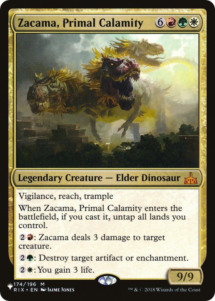 Image for Zacama, Primal Calamity (174/196) (LIST) - Magic: The Gathering