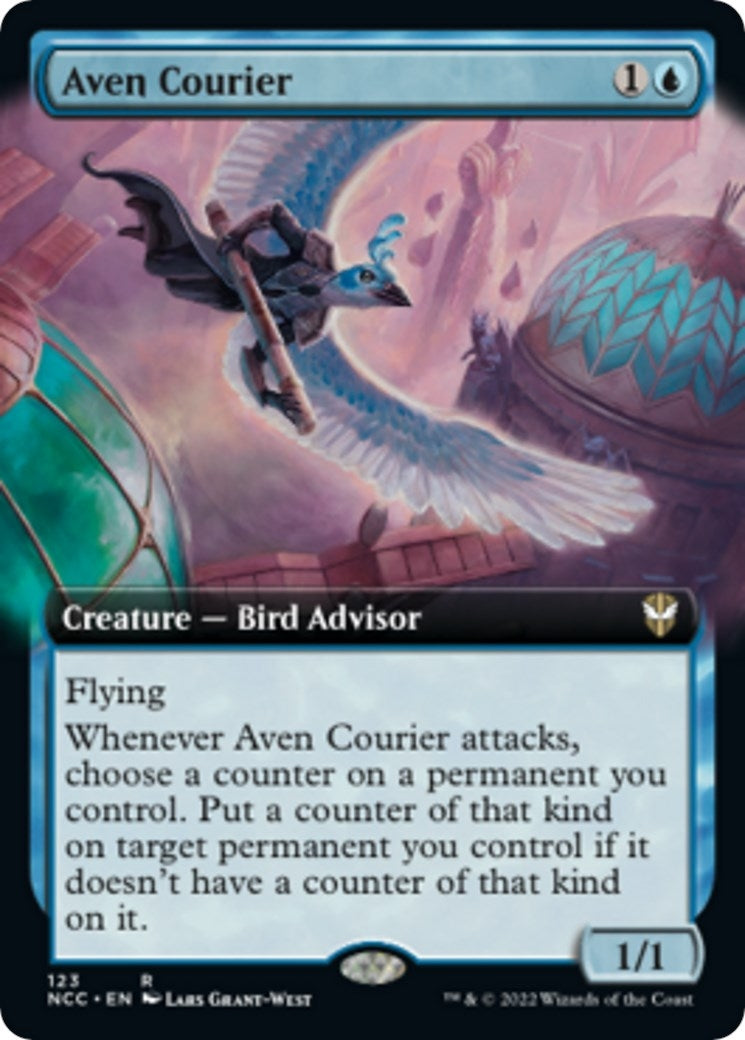 Image for Aven Courier (Extended Art) (123) (NCC) - Magic: The Gathering