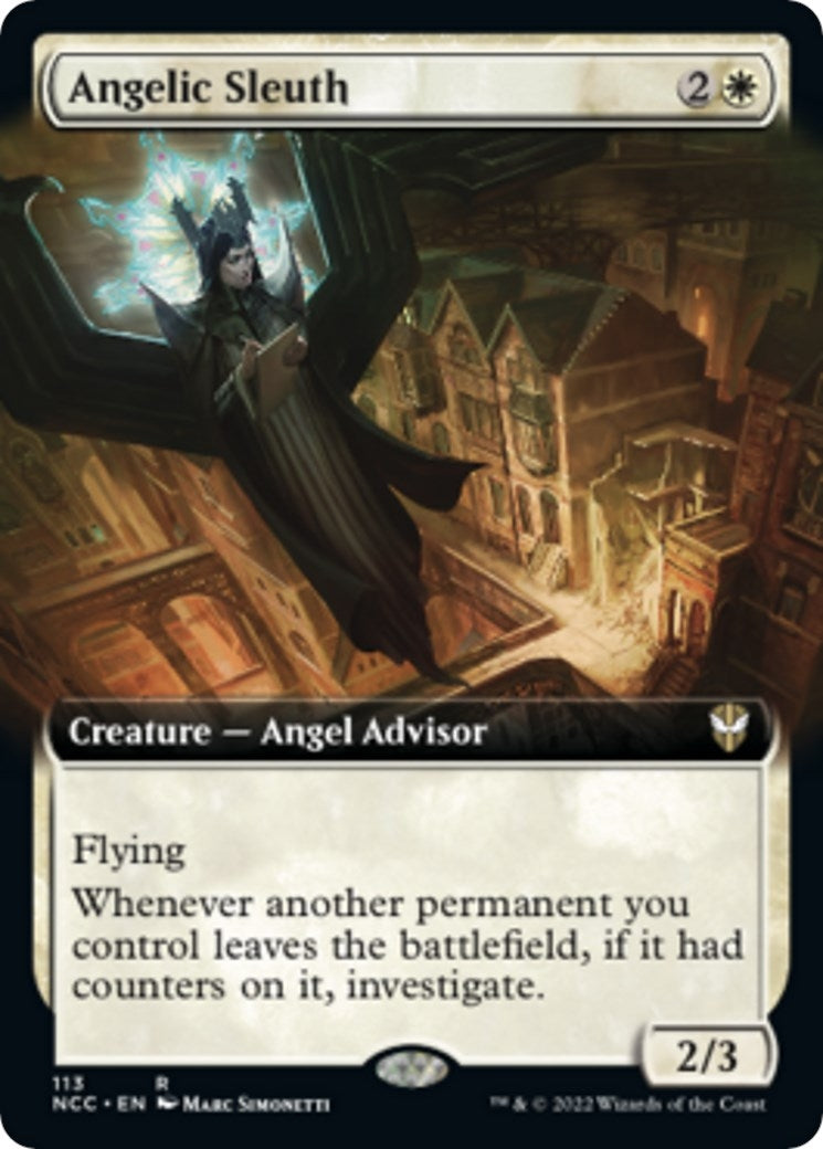 Image for Angelic Sleuth (Extended Art) (113) (NCC) - Magic: The Gathering