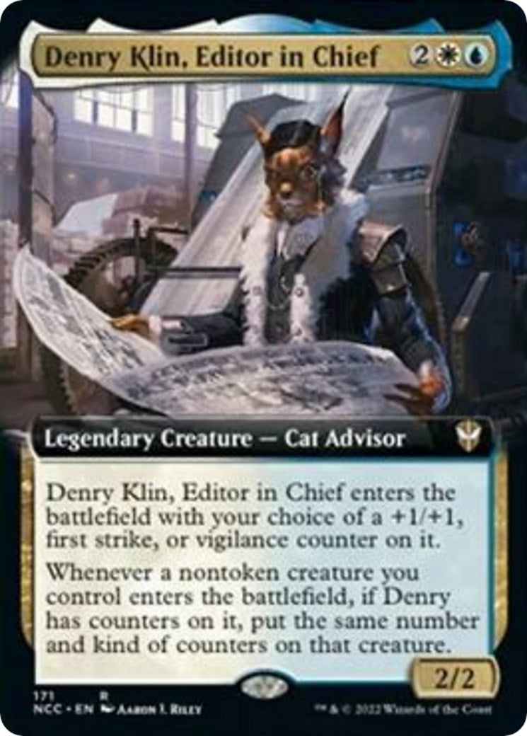 Image for Denry Klin, Editor in Chief (Extended Art) (171) (NCC) - Magic: The Gathering