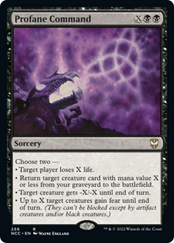 Image for Profane Command (256) (NCC) - Magic: The Gathering