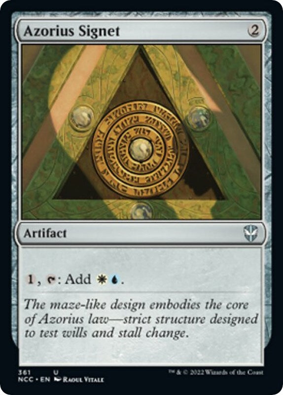 Image for Azorius Signet (361) (NCC) - Magic: The Gathering